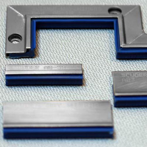 Limpia guías serie AB labio poliuretano azul